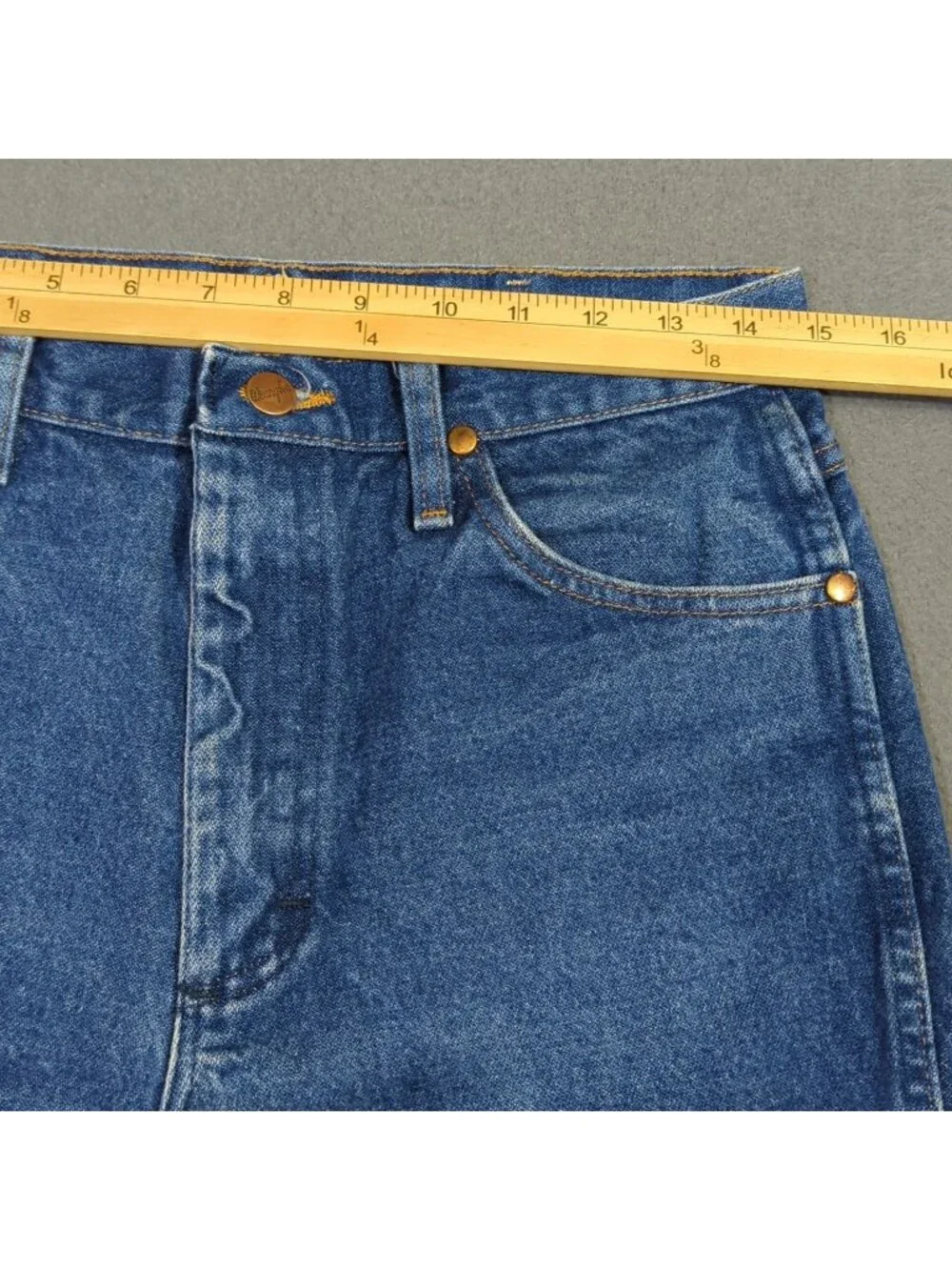 Wrangler Jeans Men's 32x32 Fits 30x30 Blue 936DEN Cowboy Cut Slim Fit Western